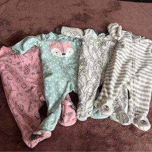 Carter's Simple Joys Gray and White Striped Baby Onesie